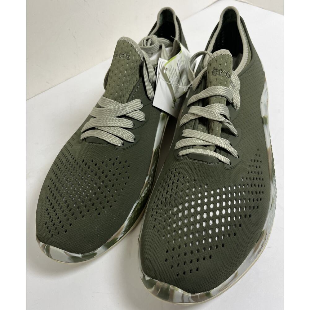 Crocs Literide 360 Green Marbled Men’s Water Shoe Size 13 NWT